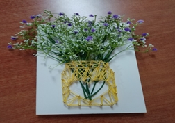 컬러 안개꽃 스트링 아트2 이미지