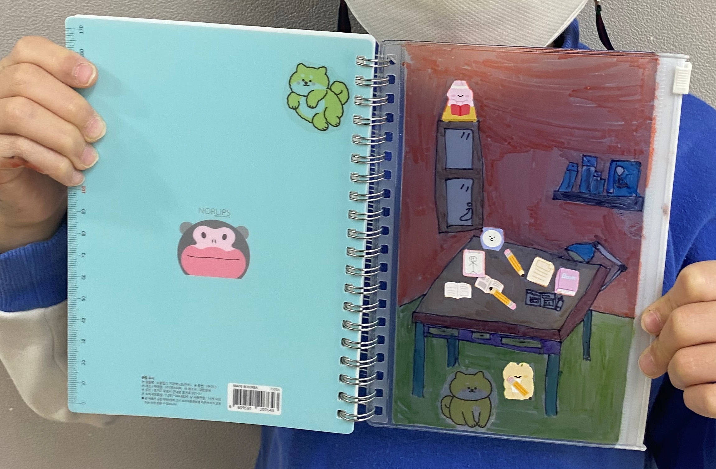 지퍼백 수첩에 내방 디자인하기 이미지