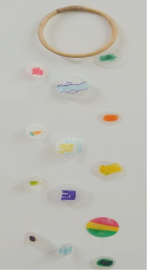 리사이클 반짝반짝 자개 모빌 만들기 이미지